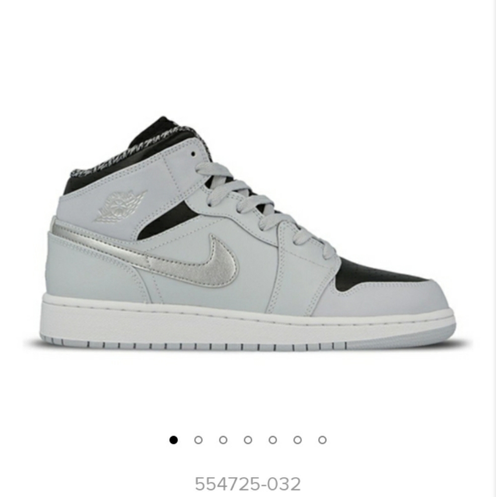 AIR JORDAN 1 RETRO MID GS 'PURE PLATINUM
